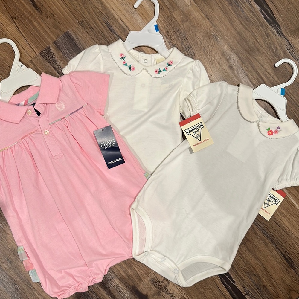 3 Baby Girl Onsies